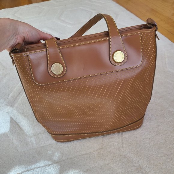 Dooney and Bourke Genuine Leather Tan Shoulder Bag - Picture 13 of 13